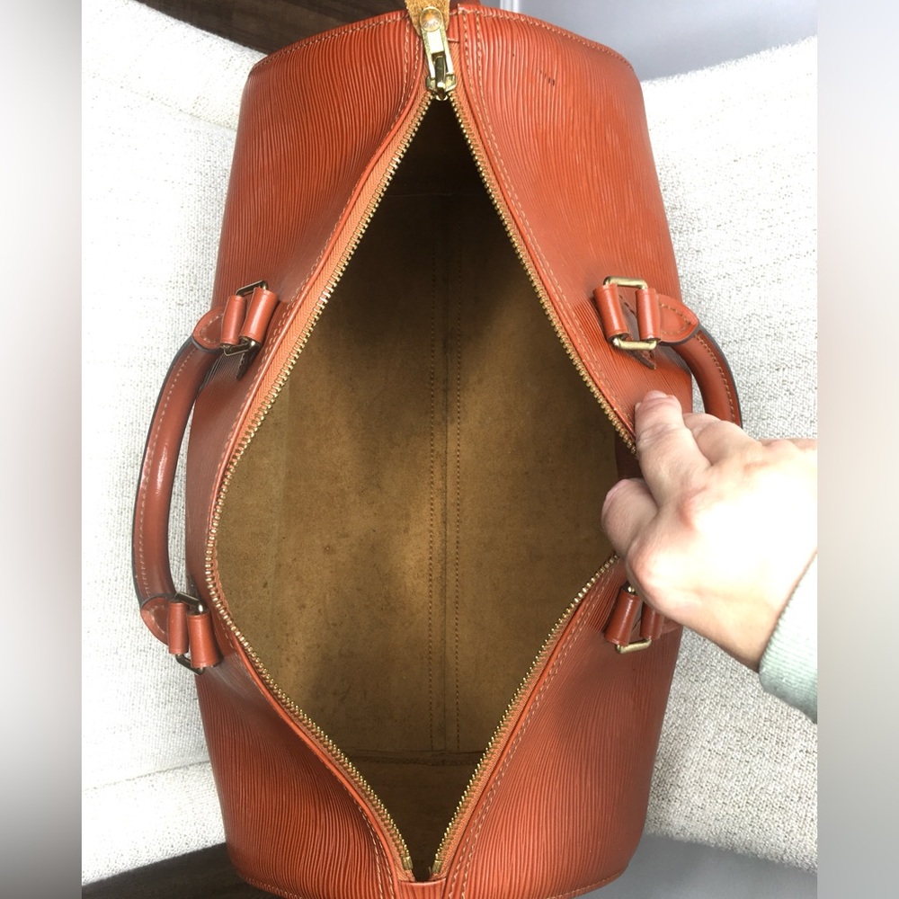 Louis Vuitton Burnt Orange Epi Leather Satchel-read listing - Picture 13 of 16